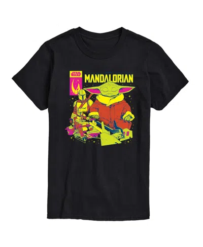 Airwaves Men's The Mandalorian Short Sleeve T-shirt In Black