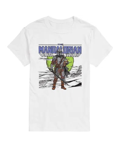 Airwaves Men's The Mandalorian Sword Short-sleeve Graphic T-shirt In White