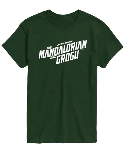 Airwaves Men's The Star Wars Mandalorian & Grogu Movie Graphic T-shirt In Forest Green