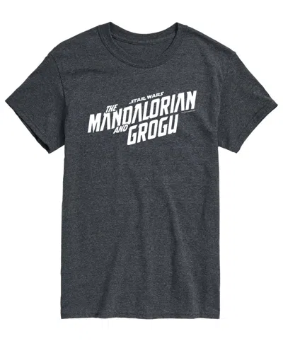 Airwaves Men's The Star Wars Mandalorian & Grogu Movie Graphic T-shirt In Heather Charcoal