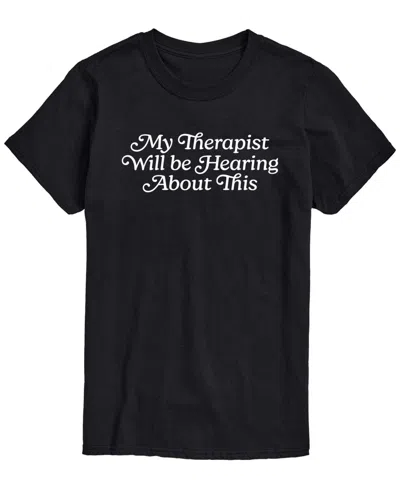 Airwaves Men's Therapist Will Be Hearing About This Short-sleeve Graphic T-shirt In Black