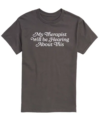 Airwaves Men's Therapist Will Be Hearing About This Short-sleeve Graphic T-shirt In Charcoal