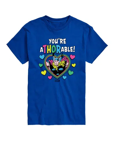 Airwaves Men's Thor You're Athorable Printed Short-sleeve Graphic T-shirt In Blue