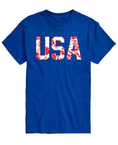 Airwaves Men's Tie Dye Usa Short-sleeve Graphic T-shirts In Blue