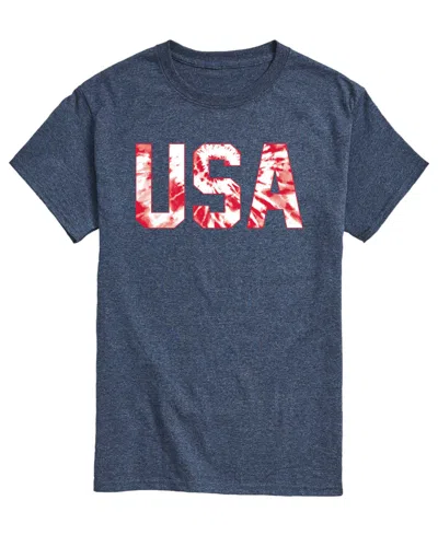 Airwaves Men's Tie Dye Usa Short-sleeve Graphic T-shirts In Blue
