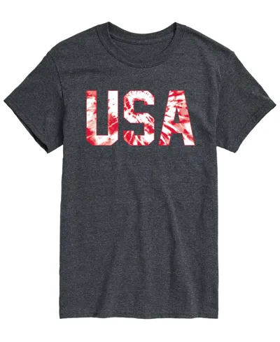 Airwaves Men's Tie Dye Usa Short-sleeve Graphic T-shirts In Gray