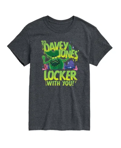 Airwaves Men's To Davey Jones Locker Graphic T-shirt In Gray