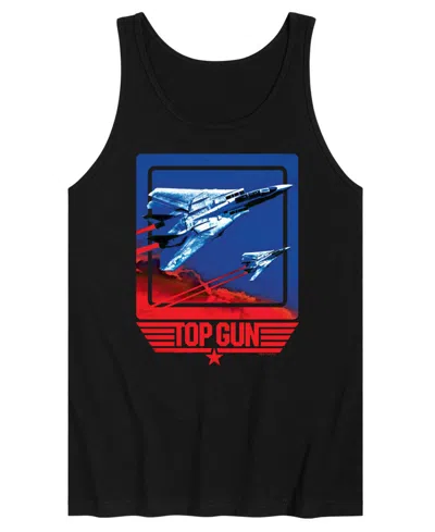Airwaves Men's Top Gun Jet Sleeveless Graphic Tank T-shirts In Black