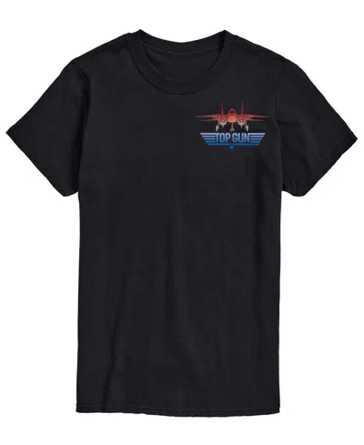 Airwaves Men's Top Gun Logo Gradient Short-sleeve Graphic T-shirts In Black