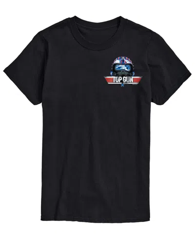 Airwaves Men's Top Gun Maverick Helmet Graphic T-shirts In Black