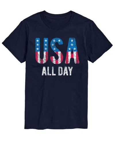 Airwaves Men's Usa All Day Flag Fill Short-sleeve Graphic T-shirts In Blue