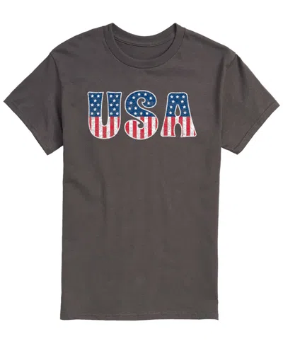 Airwaves Men's Usa Short-sleeve Graphic T-shirts In Gray