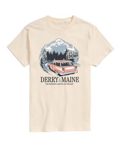 Airwaves Men's Welcome To Derry Destination Crewneck Graphic T-shirt In White