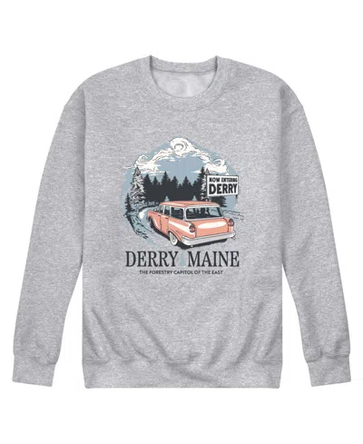Airwaves Men's Welcome To Derry Destination Long-sleeve Sweatshirt In Gray
