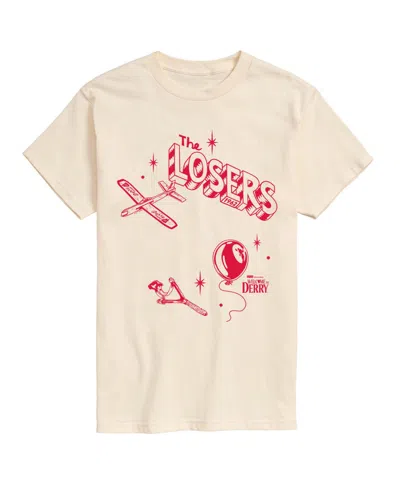 Airwaves Men's Welcome To Derry The Losers Short-sleeve Graphic T-shirt In White