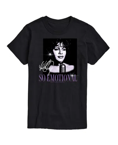 Airwaves Men's Whitney Houston So Emotional Short Sleeve T-shirt In Black