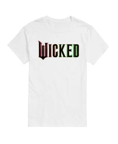 Airwaves Men's Wicked Colorful Logo Short Sleeve Tee In White