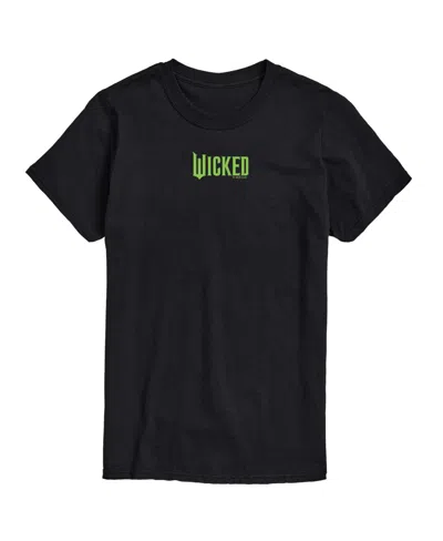 Airwaves Men's Wicked Green Logo Short Sleeve Tee In Black