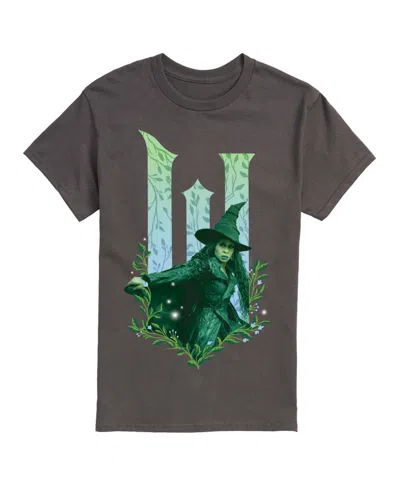 Airwaves Men's Wicked Part 2 Elphie No Good Deed Graphic Printed Short-sleeve T-shirt In Gray