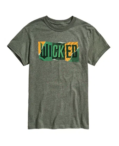 Airwaves Men's Wicked Part 2 Torn Logo Graphic Printed Short-sleeve T-shirt In Green