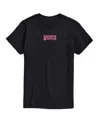 Airwaves Men's Wicked Pink Logo Short Sleeve Tee In Black