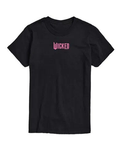 Airwaves Men's Wicked Pink Logo Short Sleeve Tee In Black