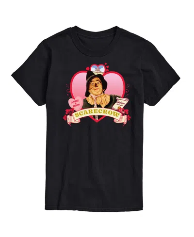 Airwaves Men's Wizard Of oz Heart Scarecrow Short-sleeve Graphic T-shirt In Black