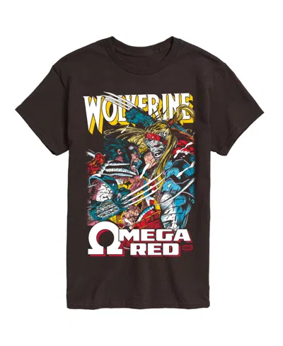 Airwaves Men's Wolverine Omega Red Short-sleeve Graphic T-shirt In Brown
