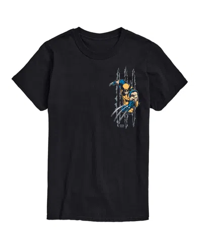 Airwaves Men's Wolverine Slash Short-sleeve Graphic T-shirt In Black