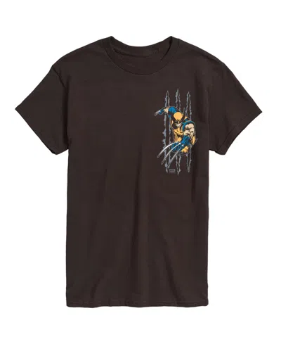 Airwaves Men's Wolverine Slash Short-sleeve Graphic T-shirt In Brown