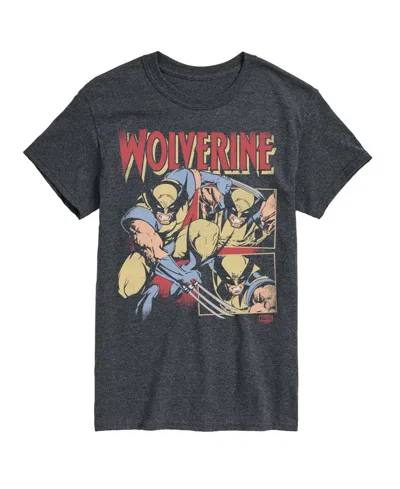 Airwaves Men's Wolverine Vintage Faded Short-sleeve Graphic T-shirt In Gray