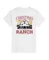 Airwaves Men's Yellowstone Christmas Ranch Rules Short Sleeve Tee In White