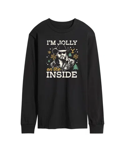 Airwaves Men's Yellowstone Jolly Inside Long Sleeve Fleece In Black