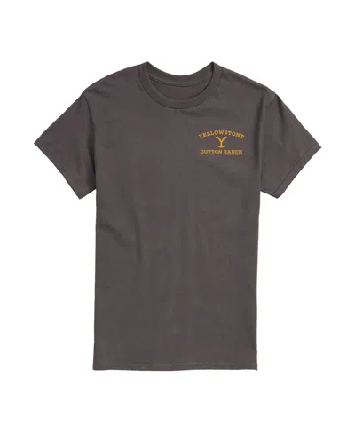 Airwaves Men's Yellowstone Logo Short Sleeve T-shirt In Gray