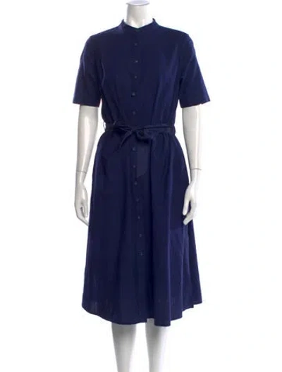 Pre-owned Aish Knee-length Dress In Blue