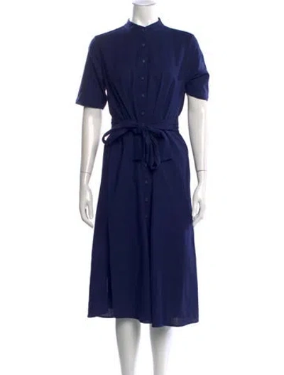 Pre-owned Aish Midi Length Dress In Blue