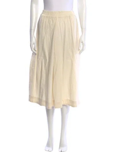 Pre-owned Aish Midi Length Skirt In Neutral
