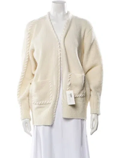 Pre-owned Aisling Camps Cashmere V-neck Sweater In Neutral