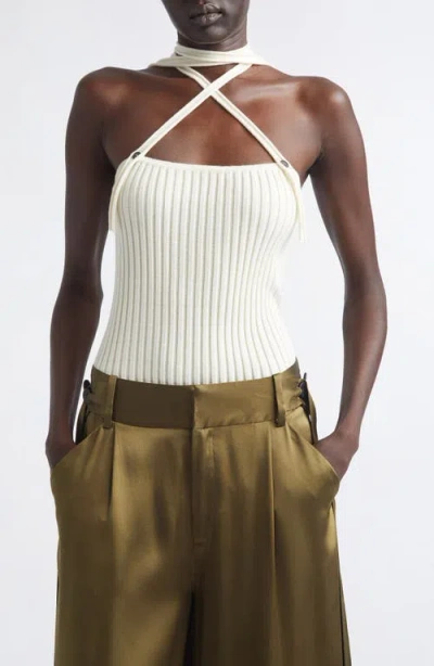 Aisling Camps Convertible Merino Wool Sweater Camisole In Multi