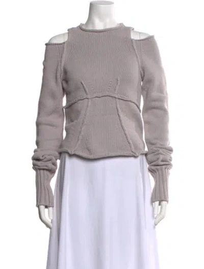 Pre-owned Aisling Camps Crew Neck Sweater In Gray