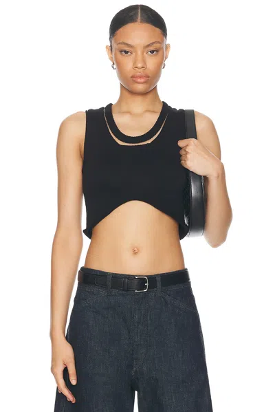 Aisling Camps Cropped Tank Top In Black