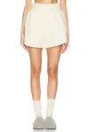 Aisling Camps Felted Boxer Short In Ivory
