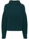 Aisling Camps Isabella Wool-cashmere Sweater In Blau
