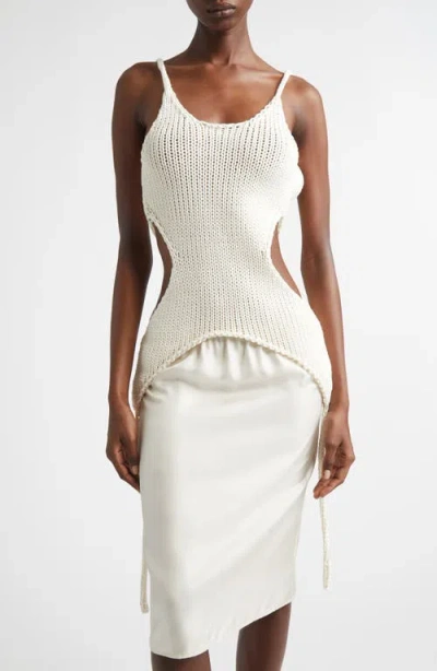 Aisling Camps Kora Corset Sweater In White