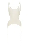 Aisling Camps Kora Cotton-blend Corset Top In Ivory