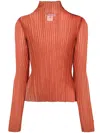 Aisling Camps Modern Mist Semi-sheer T-shirt In Red