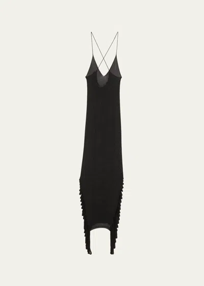 Aisling Camps Stalactite Midi Slip Dress In Black