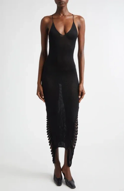 Aisling Camps Stalactite Sweater Slipdress In Black