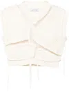 Aisling Camps Tortoise Cotton-blend Vest In Nude