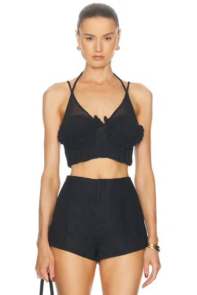 Aisling Camps Wave Bra Top In Black